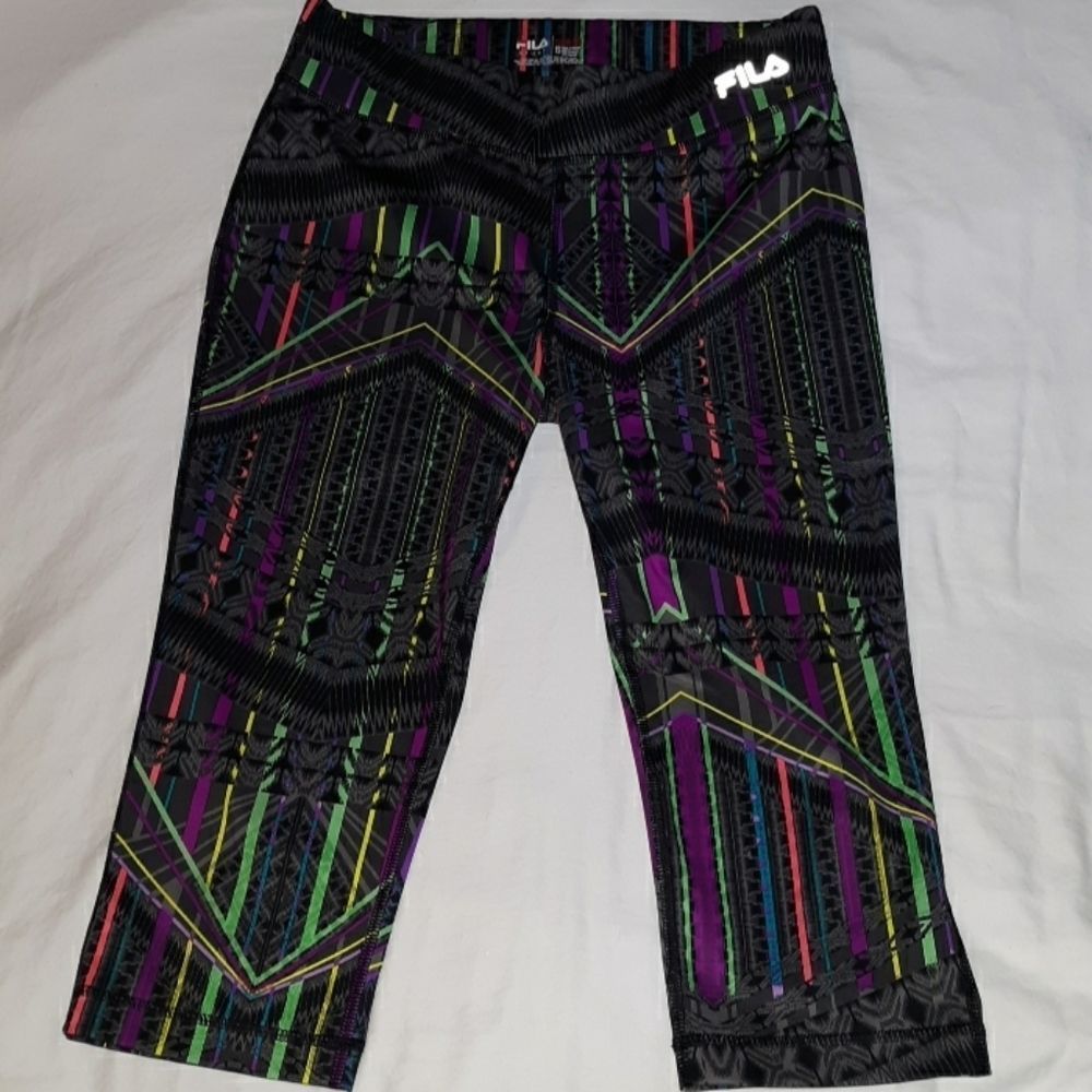 Fila Running Cropped Leggings Multicolored Small‎